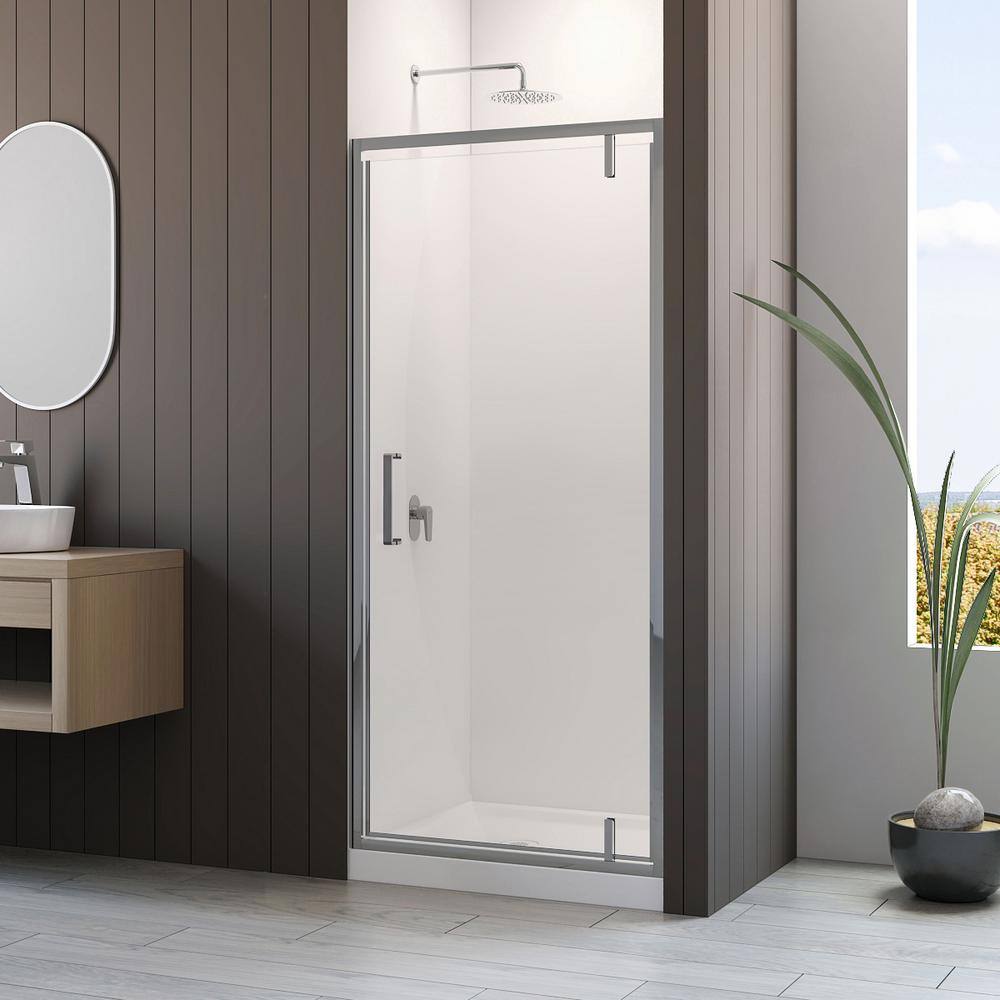 36'' Chrome Frameless Glass Shower Door