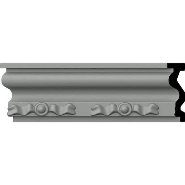 Ekena Millwork SAMPLE - 1 in. x 12 in. x 3-3/8 in. Urethane Finley Chair Rail Moulding