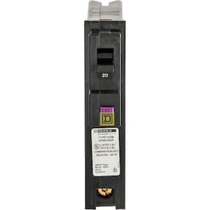 Homeline 20 Amp Single-Pole Plug-On Neutral Dual Function (CAFCI and GFCI) Circuit Breaker Boxed