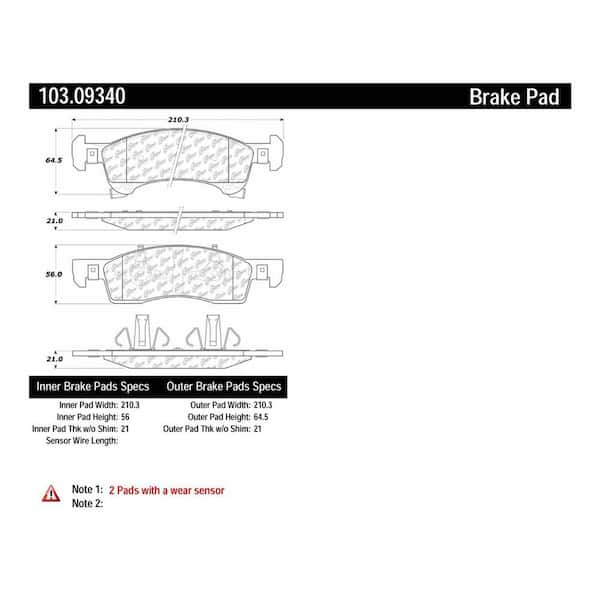 Centric Parts Disc Brake Pad Set