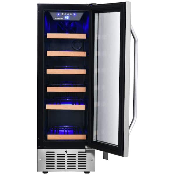 EdgeStar - 18 Bottle 12 in. Built-In Single Zone Wine Cooler