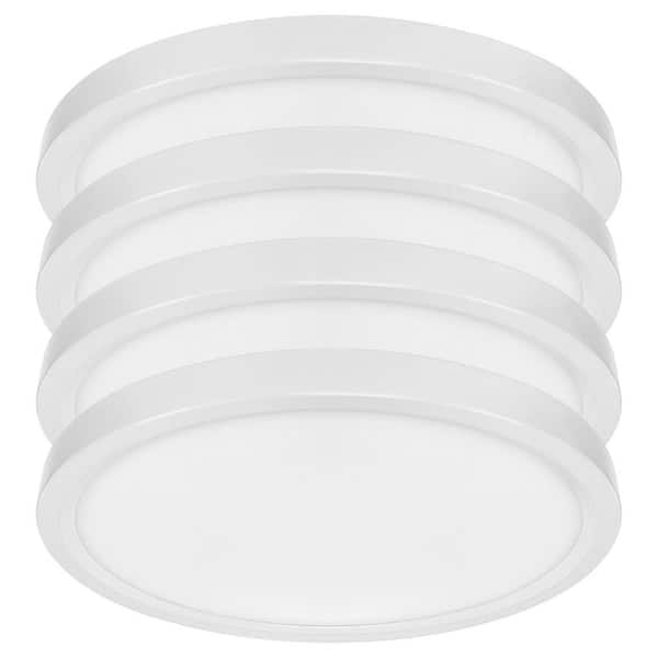 5 in. Modern Flush Mount Ceiling Light Fixture LED Integrated 12-Watt 800 Lumens 5CCT 2700K-5000K Dimmable (4-Pack)