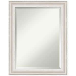Trio White Wash Silver 22.5 in. H x 28.5 in. W Framed Wall Mirror