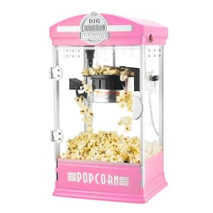 4 oz. Pink Big Bambino Old Fashioned Popcorn Machine with Kettle, Measuring Cups, Scoop and Serving Cups