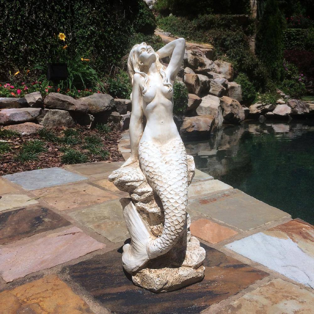 HomeStyles Life's a Beach Sexy Mermaid on Coastal Rock Statue
