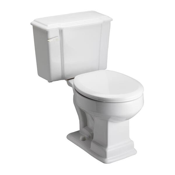 Pegasus Constitution 2-Piece 1.6 GPF Round Toilet in White-DISCONTINUED