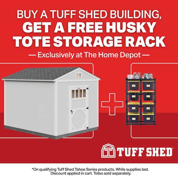 Professionally Installed Tahoe Savannah 10 ft. x 12 ft. Wood Storage Shed with 8 ft. High Sidewall (120 sq. ft.)