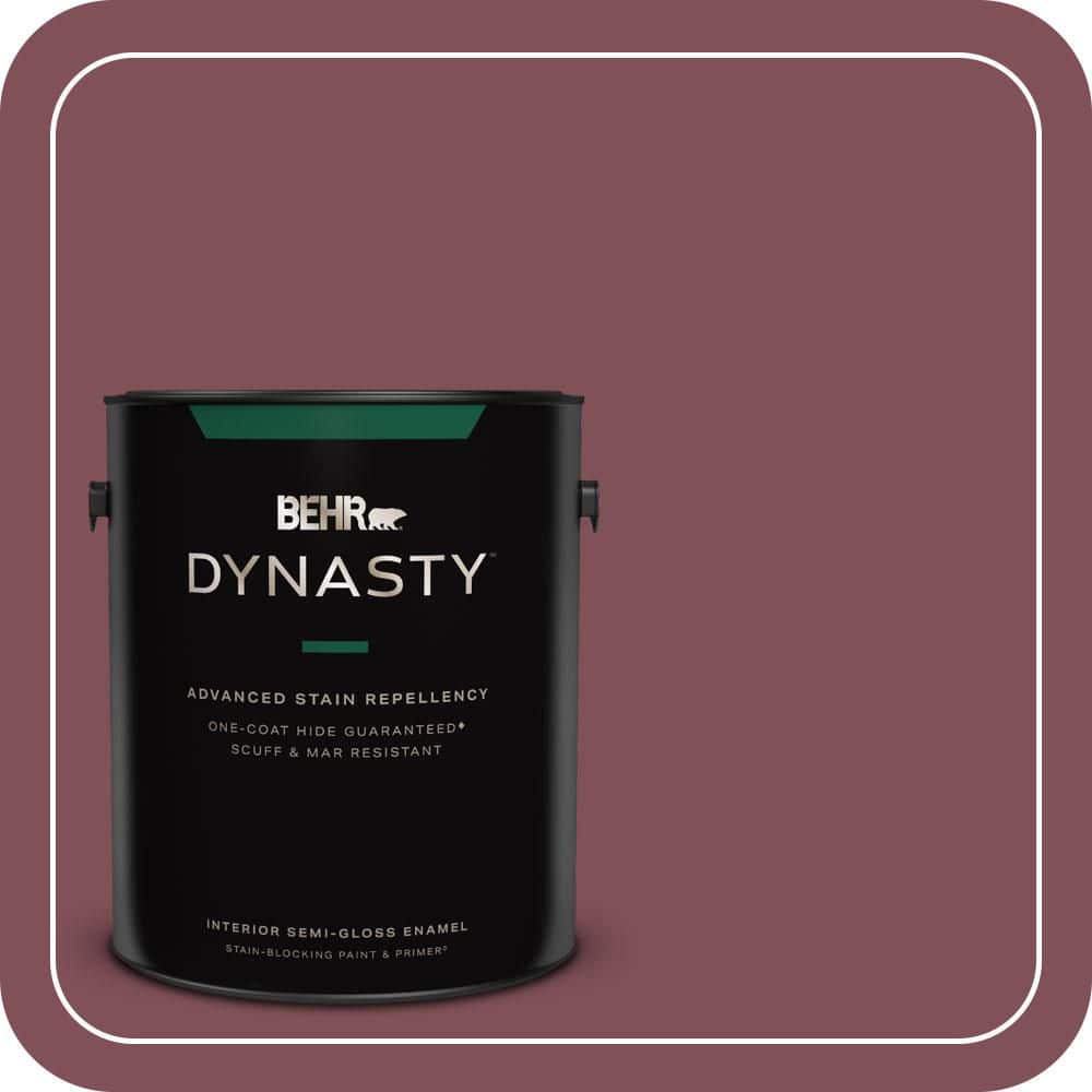 1 gal. Home Decorators Collection #HDC-CL-02 Fine Burgundy Semi-Gloss Enamel Interior Stain-Blocking Paint & Primer price history on PriceWatchPro