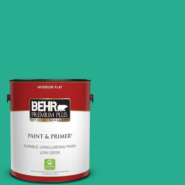 BEHR PREMIUM PLUS 1 gal. #P430-5 Enchanted Wells Flat Low Odor Interior Paint & Primer