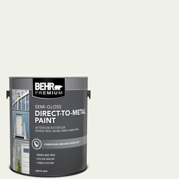 1 gal. #PPU18-07 Falling Snow Semi-Gloss Direct to Metal Interior/Exterior Paint