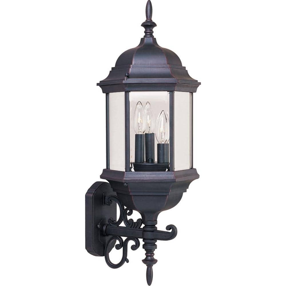 Builder Cast 3-Light Empire Bronze Outdoor Wall Lantern Sconce price history on PriceWatchPro