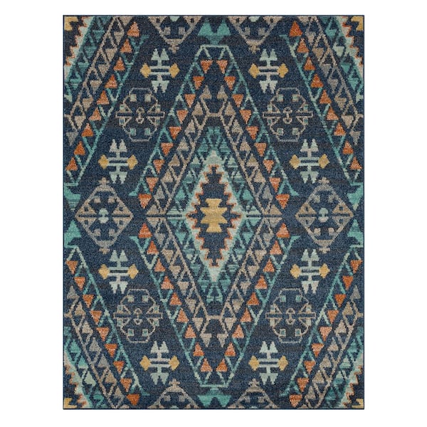 Mohawk Home Fleming Blue 7 ft. 10 in. x 10 ft. Area Rug