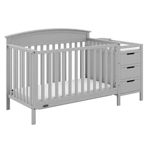 Benton Pebble Gray 4-in-1-Convertible Crib and Changer