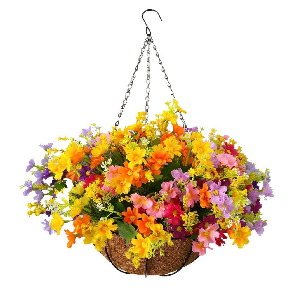 Afoxsos 19.6 in. Multi-Color Indoor/Outdoor Artificial Daisy