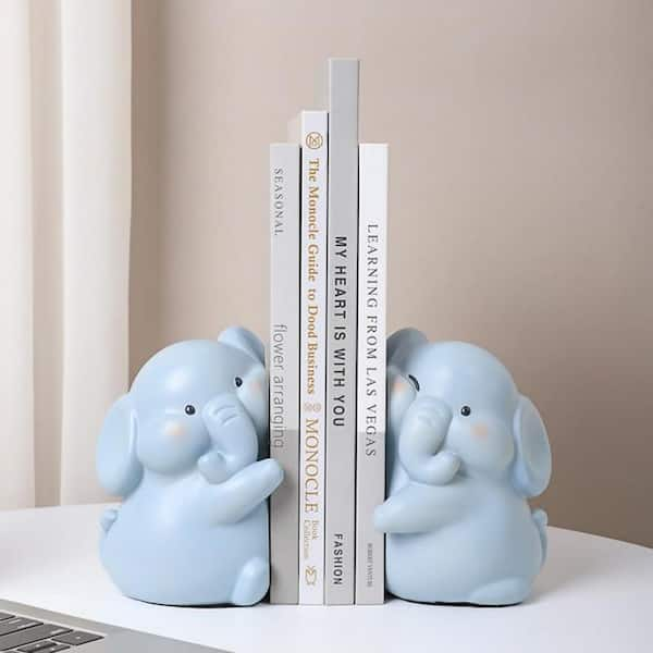 Elephant bookend, Wildlife Decor, Nature Art Book Shelf, Book Stopper, Kids Room Decor, Library decor, Christmast gift idea deals