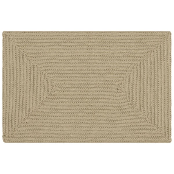 SAFAVIEH Braided Sage  3 ft. x 4 ft. Machine Washable Solid Color Gradient Area Rug
