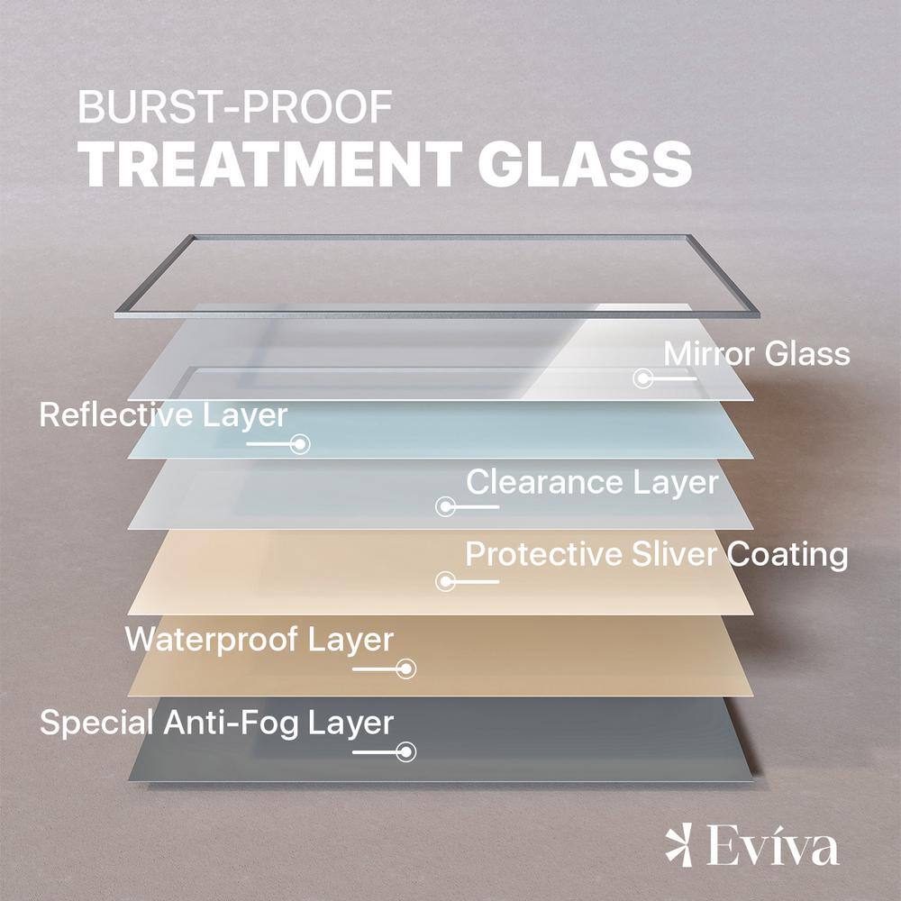 Oversized 72" Brushed Silver Metal Frame Rectangular Vanity Mirror