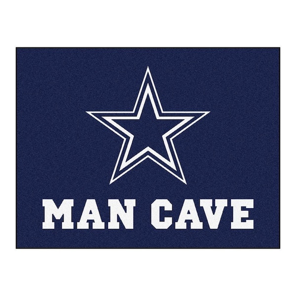 FANMATS Dallas Cowboys Blue Man Cave 3 ft. x 4 ft. Area Rug
