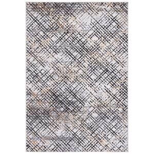 SAFAVIEH Amelia Blue 7 ft. x 7 ft. Abstract Gradient Striped Square ...