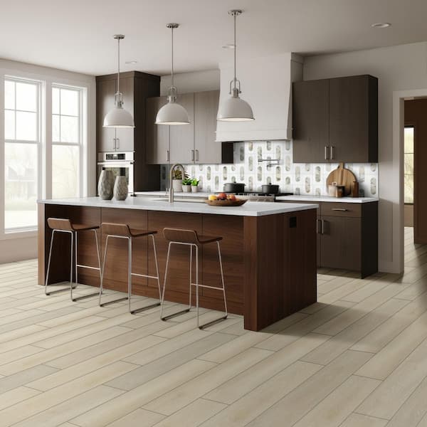 Bianco Dolomite Moderno 12 in. x 12 in. x 10mm Honed Marble Mosaic Floor and Wall Tile (9.82 sq. ft./Case)
