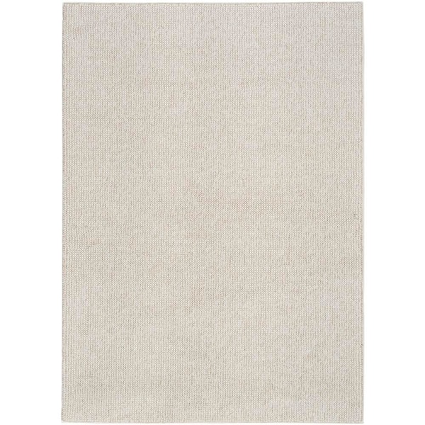 Nourison Natural Texture Ivory Beige 5 ft. x 7 ft. All-Over Design Contemporary Area Rug