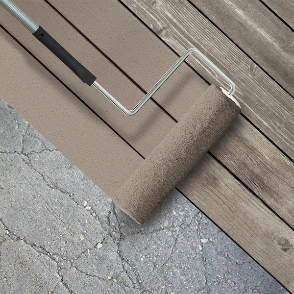 1 gal. #PPU5-07 Studio Taupe Textured Low-Lustre Enamel Interior/Exterior Porch and Patio Anti-Slip Floor Paint