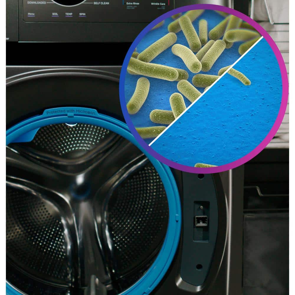 Black 4.8 Cu. Ft. Smart Electric Washer/Dryer Combo