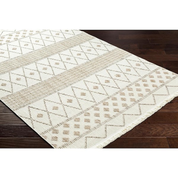 New Delhi Gray Global 9 ft. x 12 ft. Indoor Area Rug