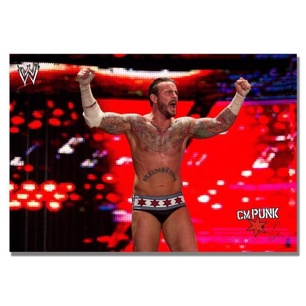 Trademark Fine Art 16 in. x 24 in. Officially Licensed WWE CM Punk I Canvas Art-DISCONTINUED