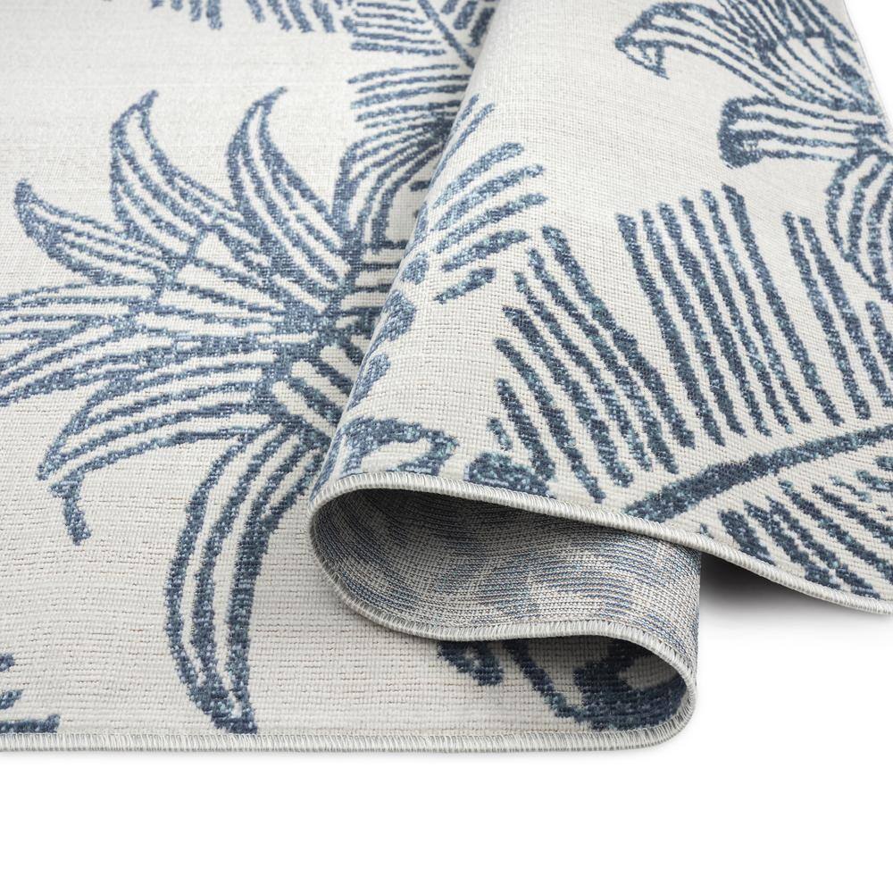 Ivory Pineapple Motif 5' x 7' Reversible Indoor/Outdoor Rug