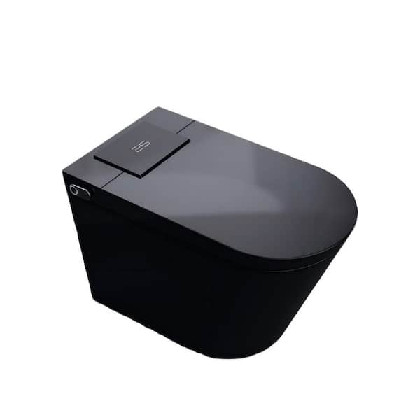 Elongated PRO Bidet Toilet 1.34 GPF in Black with Heated Seat, Auto Open/Flush, Warm Air Dryer & Multi-Clean Modes