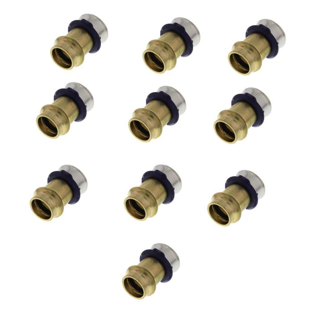 Viega PureFlow 3/4 in. x 1/2 in. Press Zero-Lead Bronze Transition