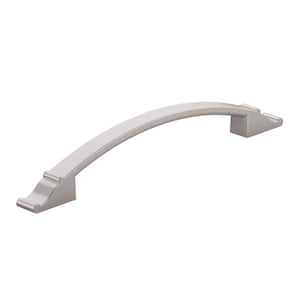 Teramo Collection 12 5/8 in. (320 mm) Brushed Nickel Traditional Cabinet Arch Pull