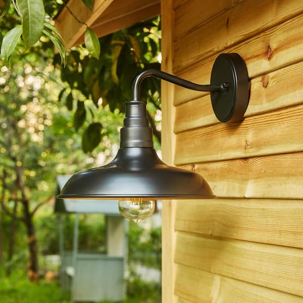 1- Light Dark Bronze Outdoor Barn Light Sconce (2-Pack)