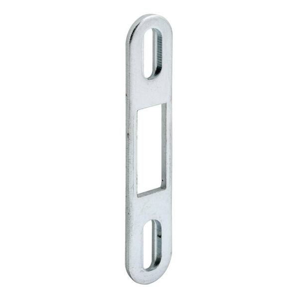 Prime-Line Zinc Plated Steel Sliding Door Lock Keeper