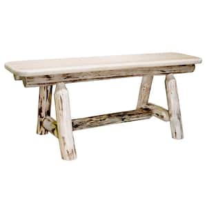 Montana Clear Lacquered 48 in. Plank Bench