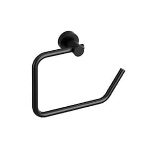 Star Wall Mounted Toilet Paper Holder in Black