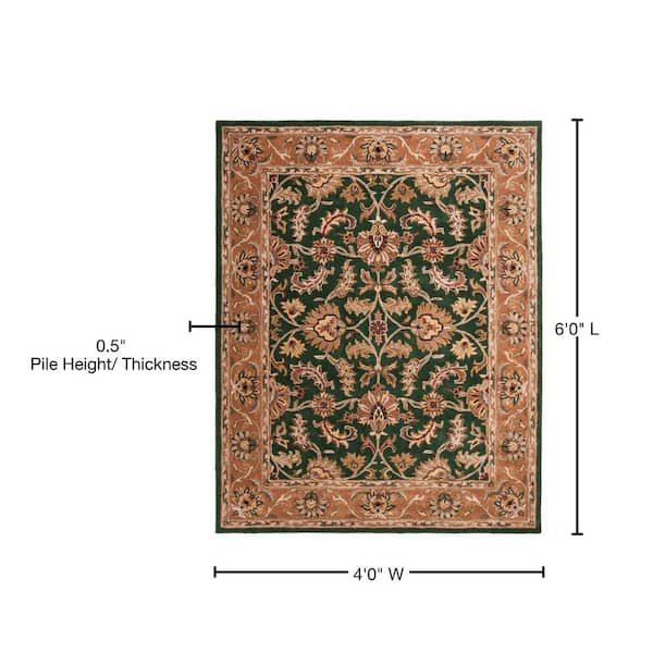 Safavieh TLP718A-6R Total Performance Hand Hooked Round Rug, Soft Green &  Ivory - 6 x 6 ft., 1 - Kroger