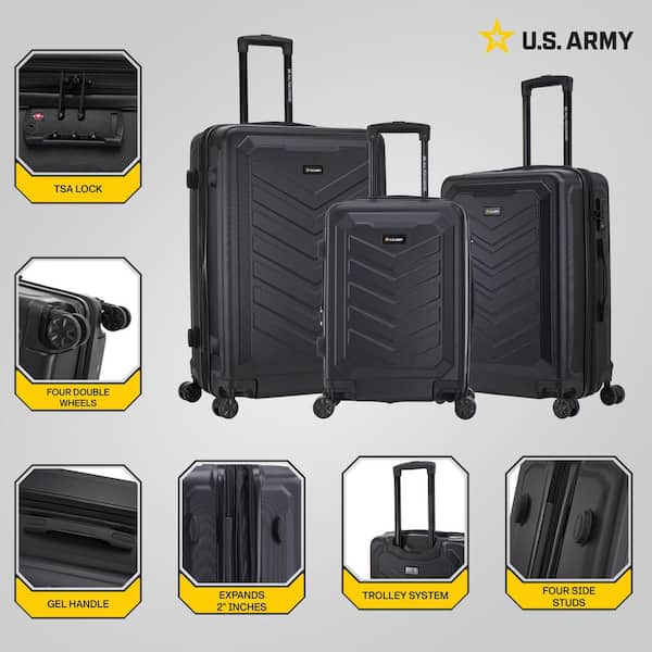 US ARMY U.S. Army FOX PRO 3-piece Luggage Set 20