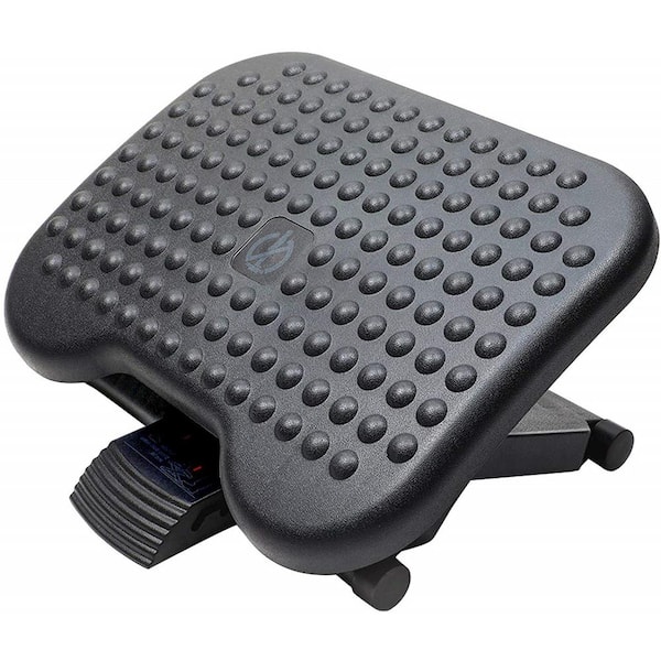 Angel Sar 3 Height Position Adjustable Under Desk Footrest with Massage for Under Desk at Work