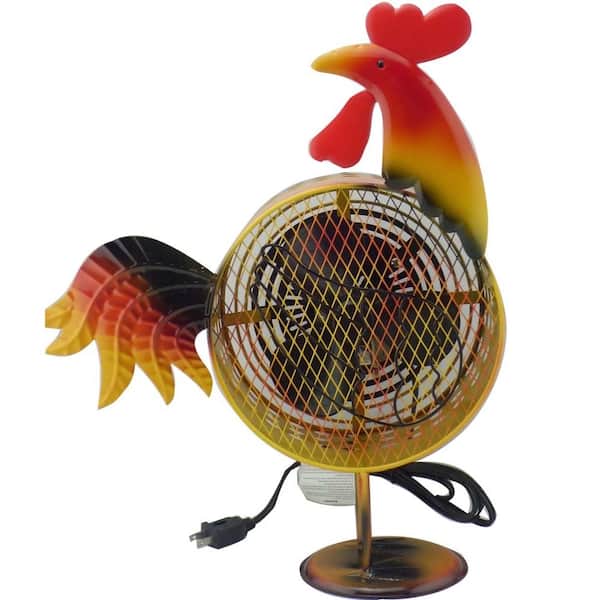 Unbranded 8.5 in. Himalayan Breeze Decorative Rooster Fan (Medium)