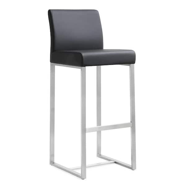 TOV Furniture 30 in. Denmark Black Steel Bar Stool (Set of 2)