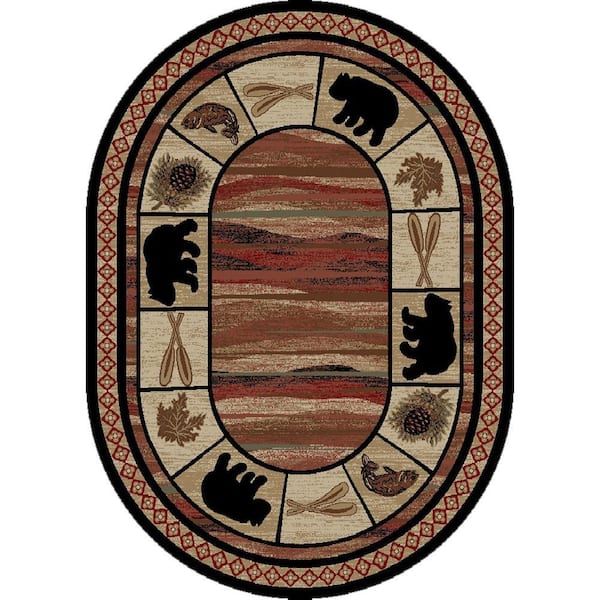 Hearthside Vogel Multi-Colored 8 ft. x 10 ft. Lodge Area Rug