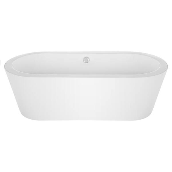 Japanese Style 59 X 31 Acrylic Flatbottom Deep Soaking Freestanding Air Bath  Bathtub With 48 Air Jets - Tub Filler - Bed Bath & Beyond - 33306517