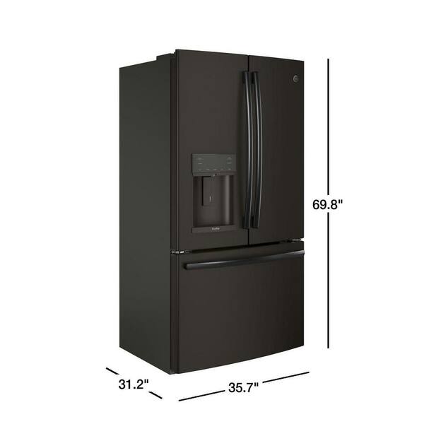 Ge Profile 36 In 22 1 Cu Ft French Door Refrigerator With Autofill In Black Slate Counter Depth Fingerprint Resistant Pye22kelds The Home Depot