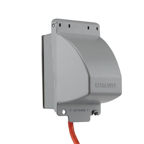 thumbnail image 2 of Commercial Electric 1-Gang Metallic Weatherproof In-Use Cover - Steel - Open Box 2 of 6