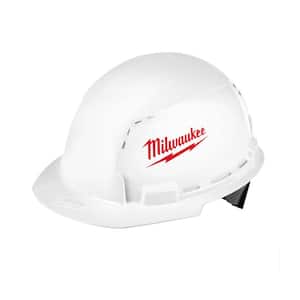 BOLT White Type 1 Class C Front Brim Vented Hard Hat (6-Pack)