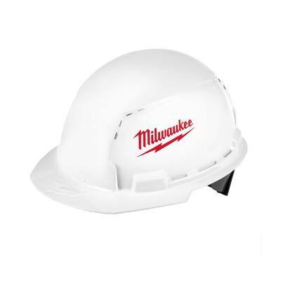 BOLT White Type 1 Class C Front Brim Vented Hard Hat (6-Pack)
