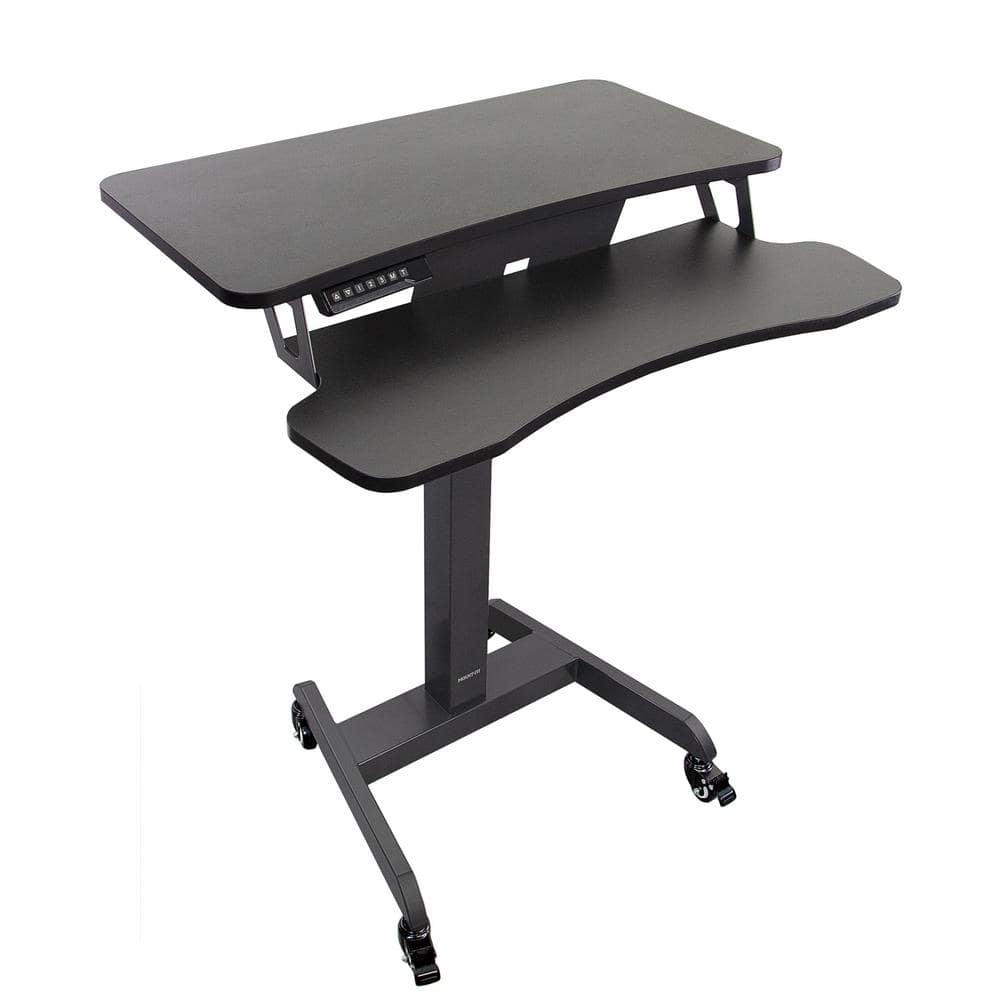 MOUNT-IT! 35.5 in. Black Standing Desk Converter Height Adjustable Large  Surface Area MI-7955 - The Home Depot