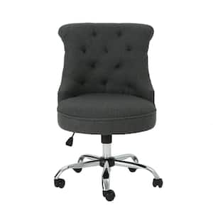 Auden Tufted Back Dark Gray Fabric Home Office Desk Chair